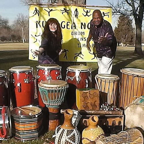 Teaching Artist Bob Hall of Kusogea Nobi Drum Ensemble and Chelle headshot